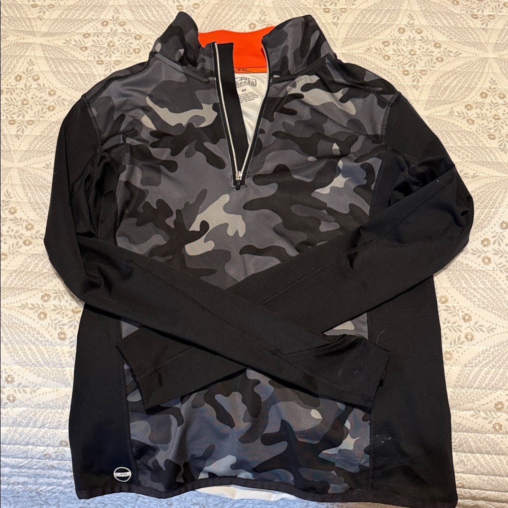 Ralph Lauren Camouflage Quarter-Zip Active Shirt